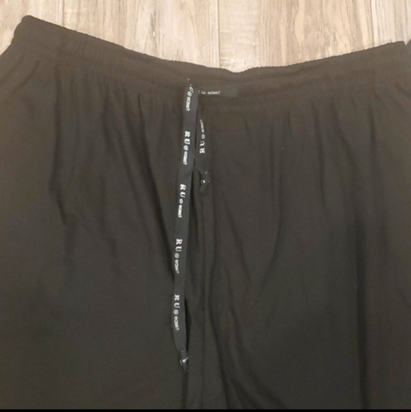 Black R U at Ease Athletic Shorts - Picture 2 of 6